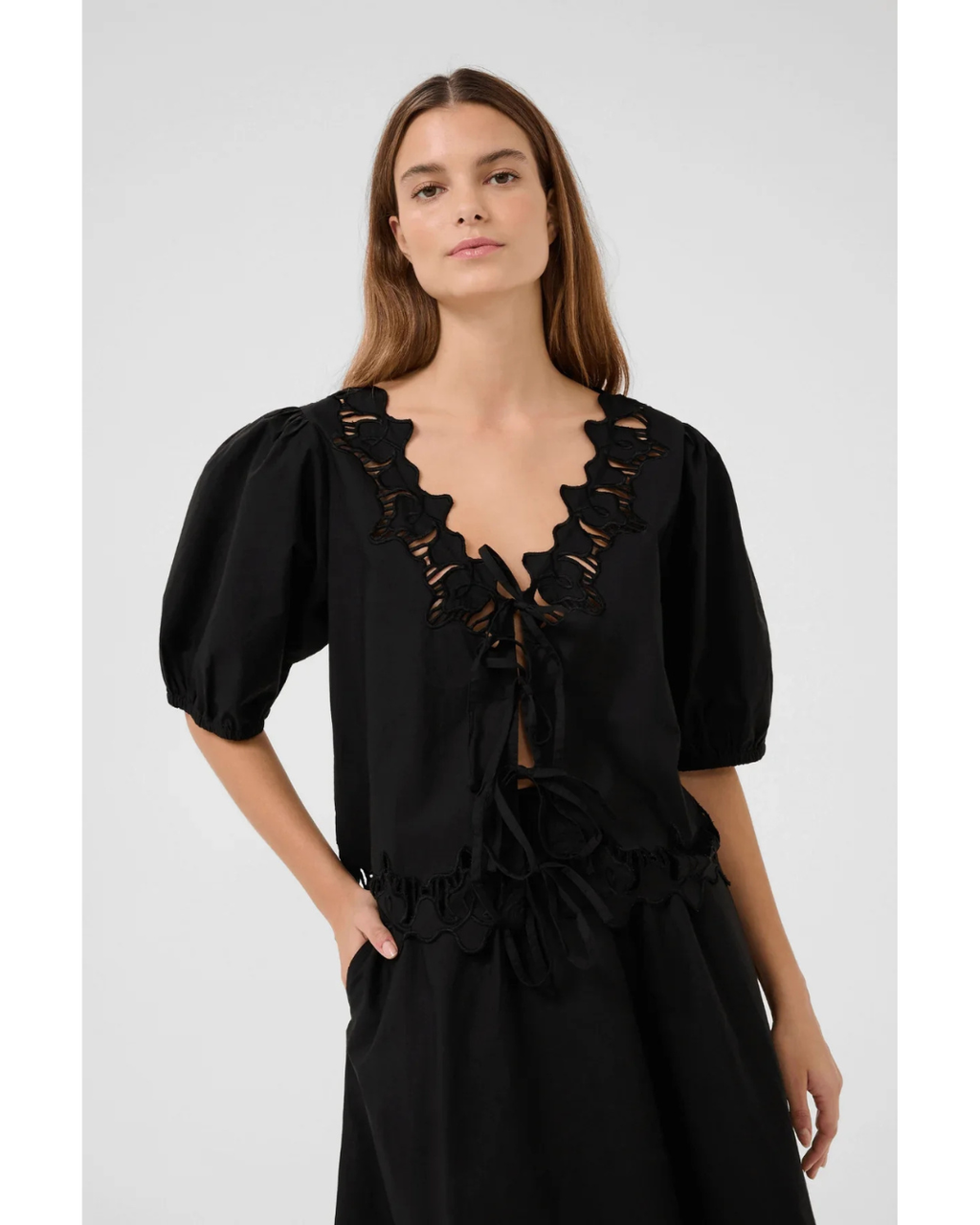 Karen By Simonsen - Victoria Blouse (Meteorite)