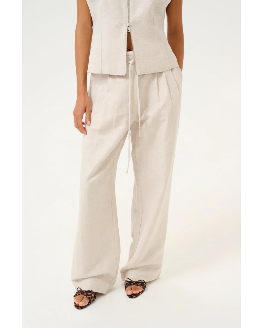 Via Ro Pants (Natural Melange)