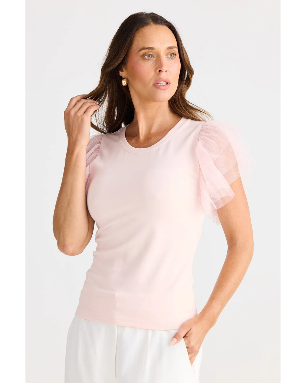 Brave + True - Chance Tee (Soft Pink)