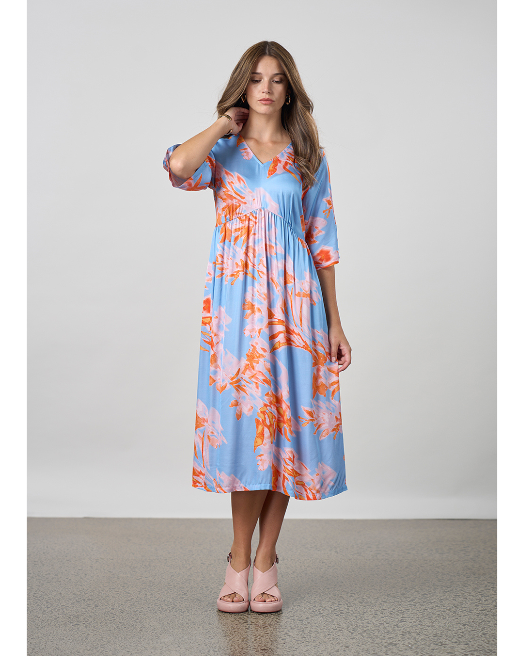 Solarize Dress (Sky Multi)