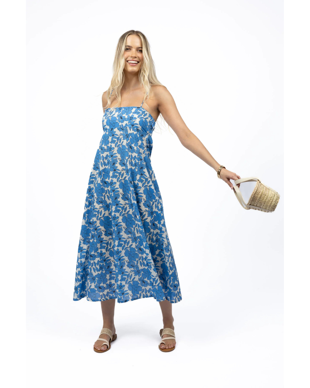 Fleur Sway Dress (Blue/Stone)