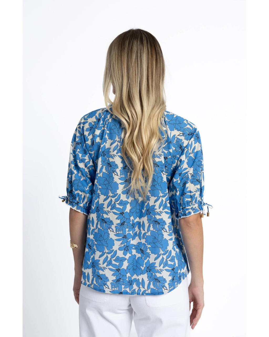 Fleur Blouse (Blue/Stone)