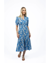 Humidity - Fleur Midi Dress (Blue/Stone)