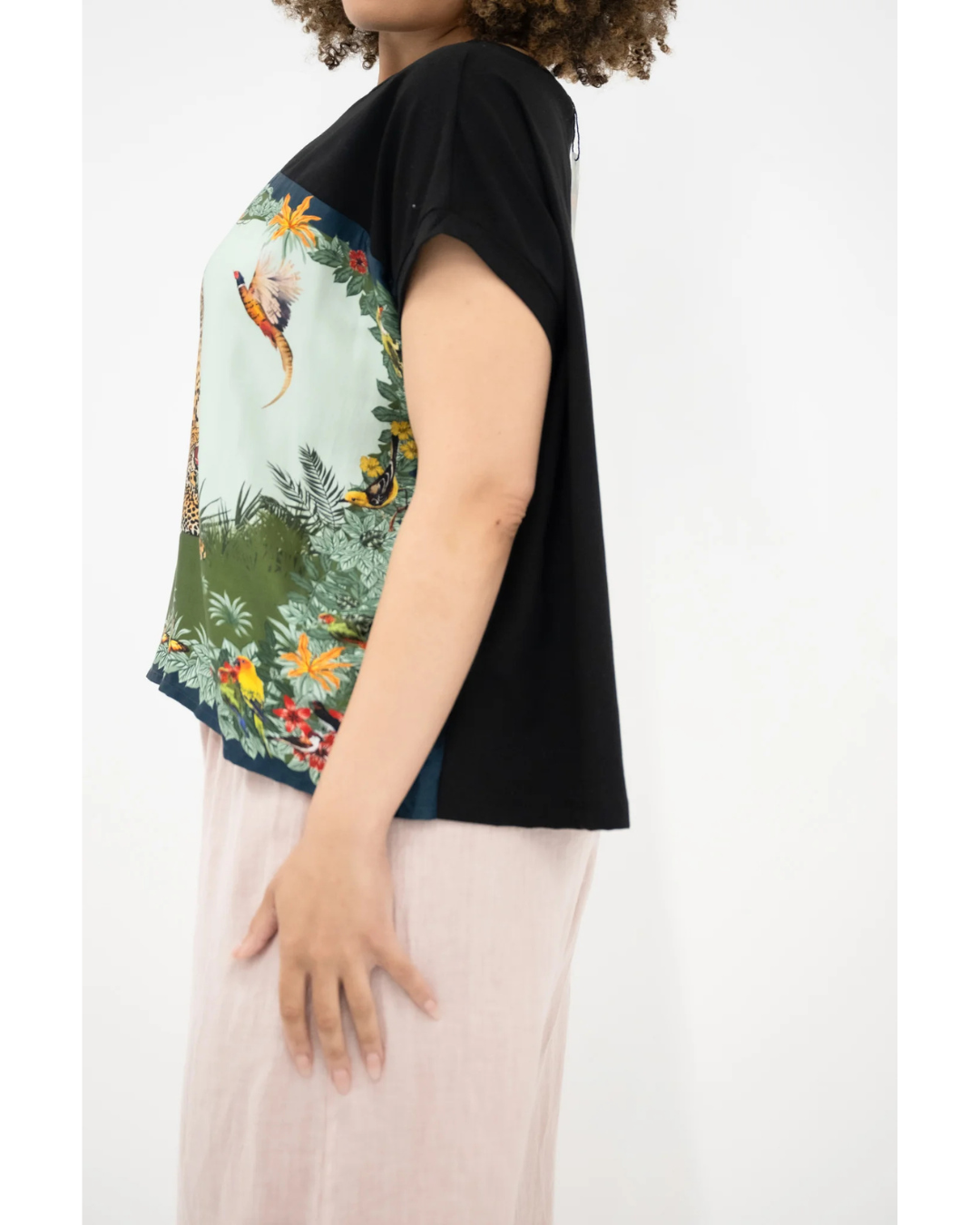 Tiger Animal Tee (Black) OS