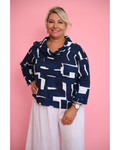 Saba Cowl Top (Navy)