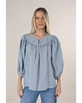 Baroque Blouse (Misty Grey)