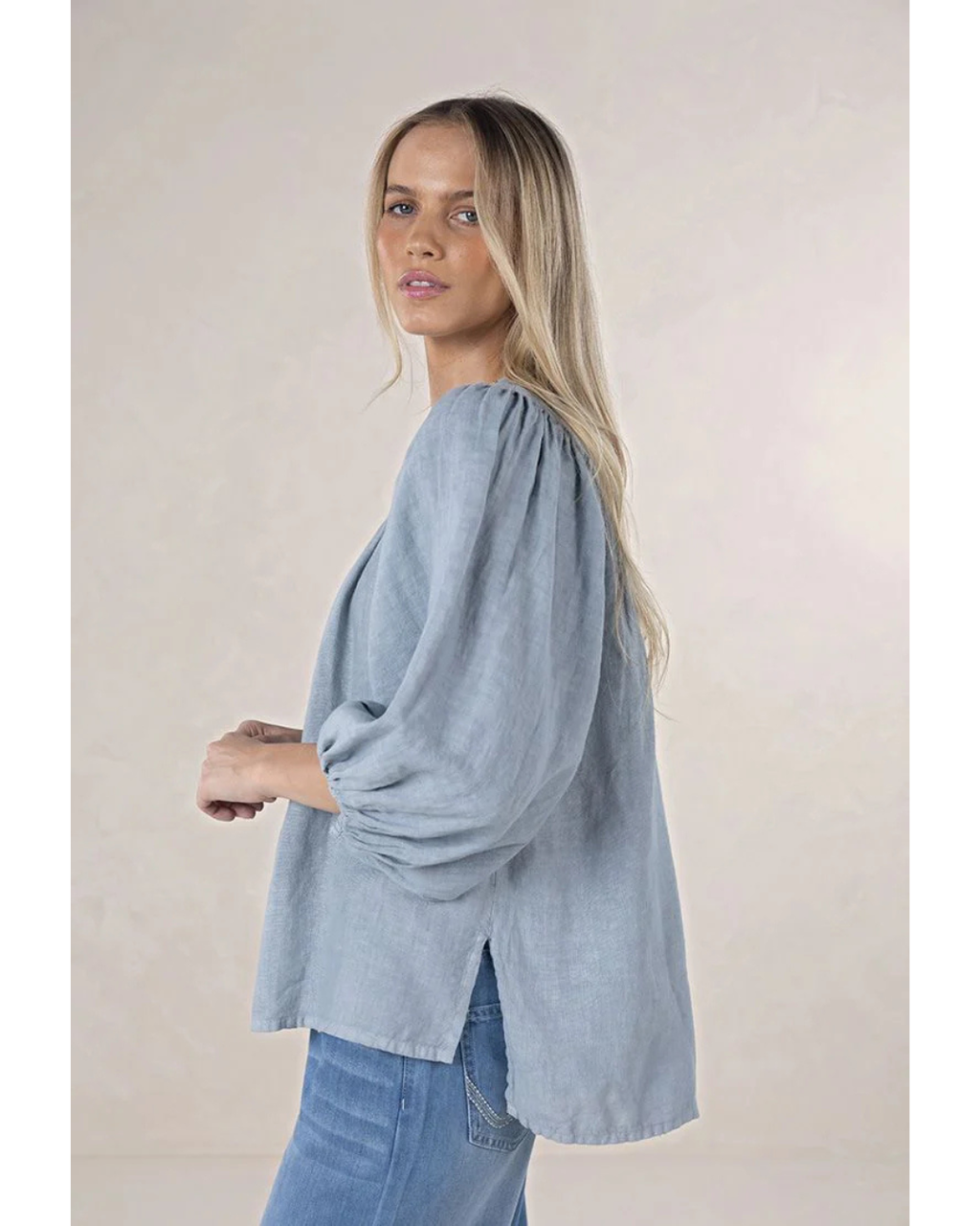 Baroque Blouse (Misty Grey)