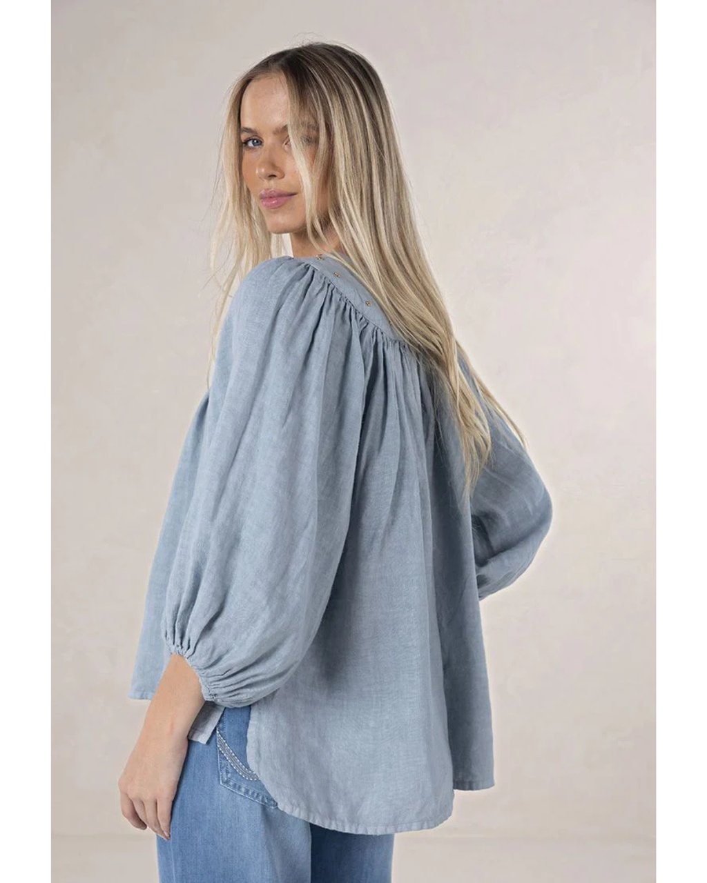 Baroque Blouse (Misty Grey)