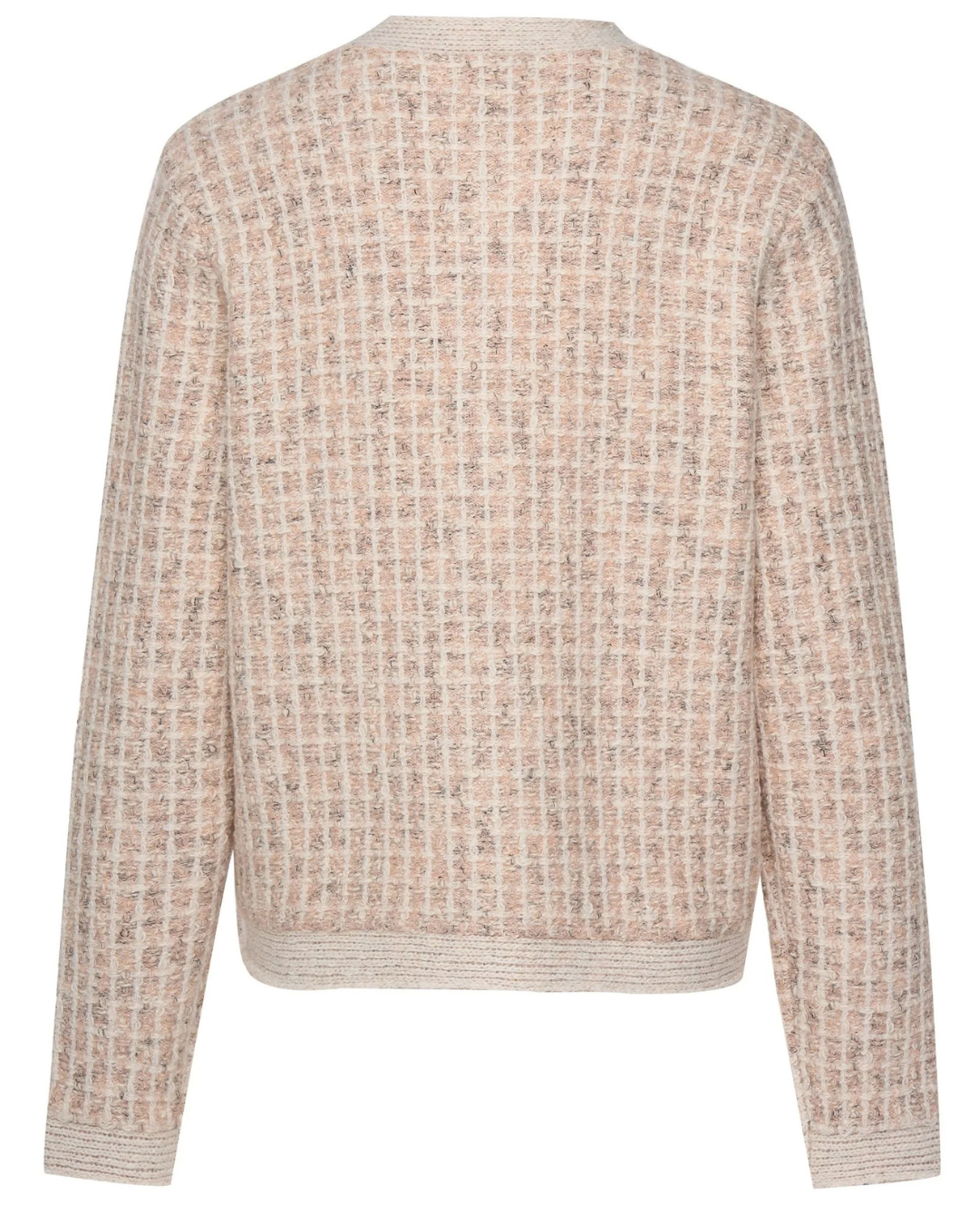 Vivian Cardigan (Blush Check)