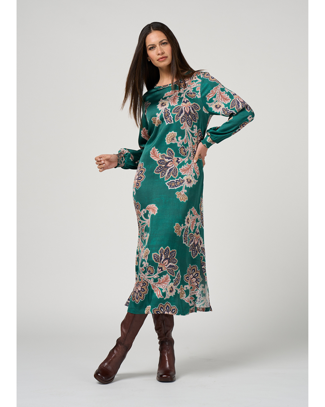 Versailles Dress (Evergreen Multi)