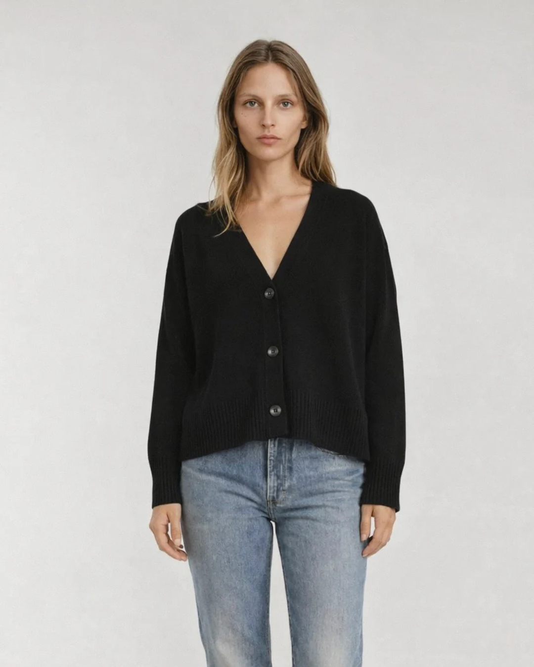 Tiber Oversized Cardigan (Black)
