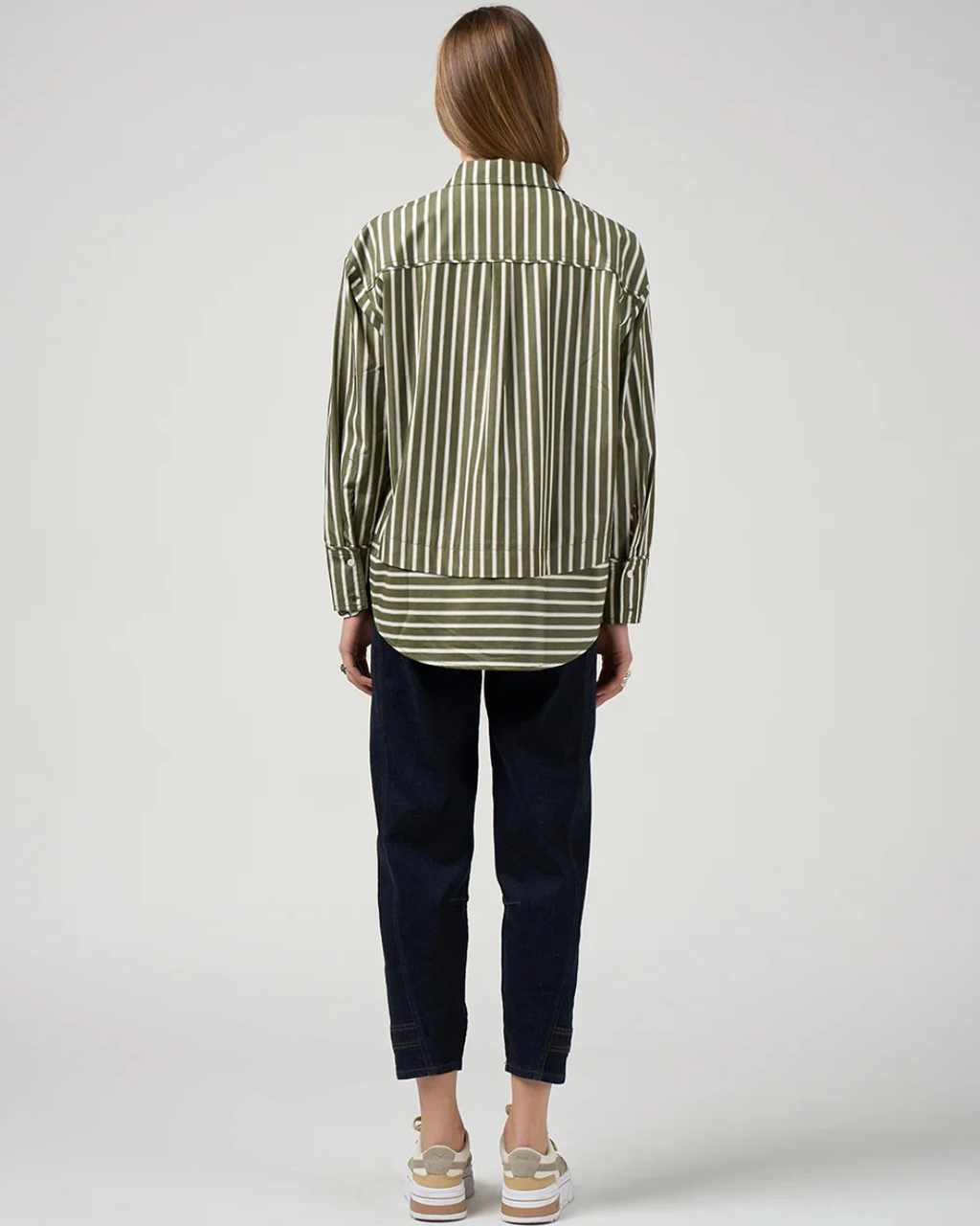 Direction Stripe Shirt (Sage)