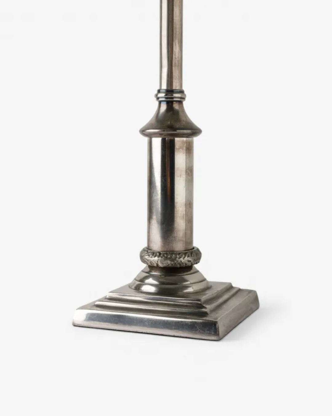 Hendrick Lamp Base Antique Silver