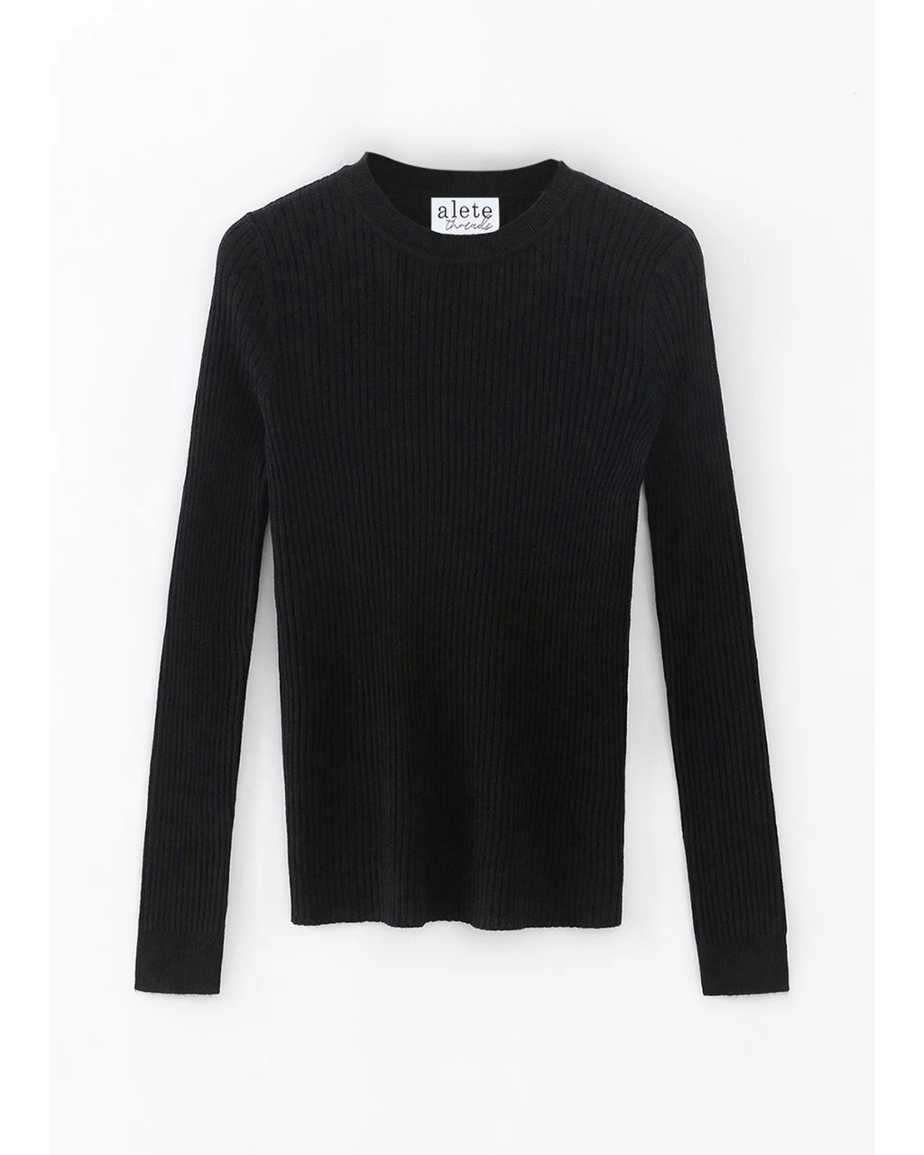 Vespa Ribbed Crew (Black)