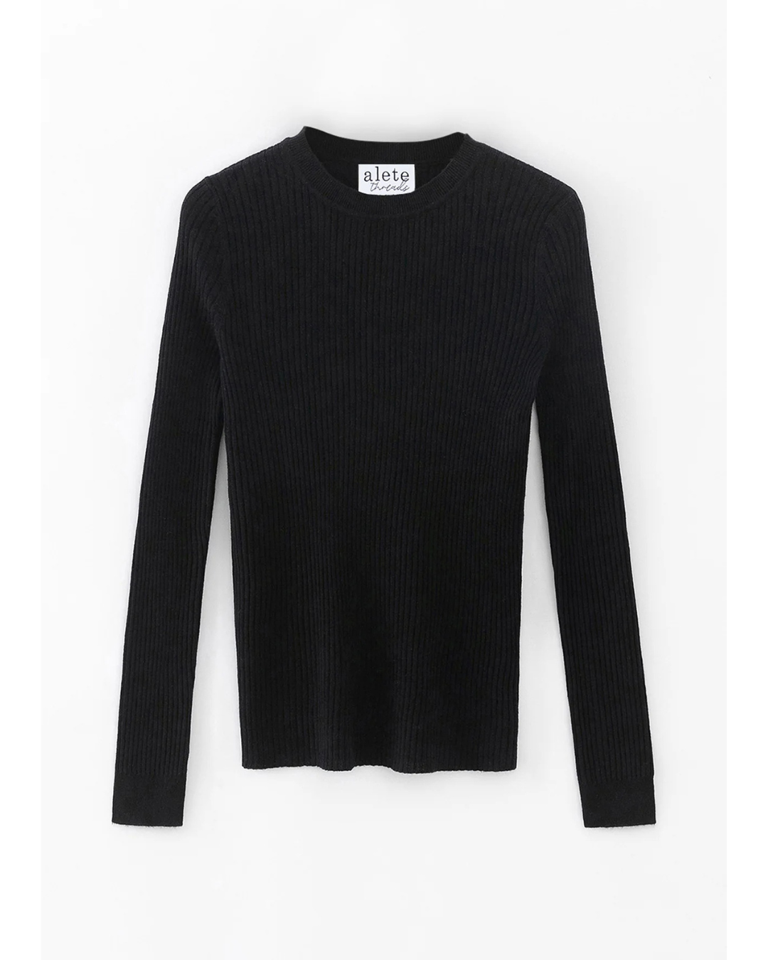 Vespa Ribbed Crew (Black)