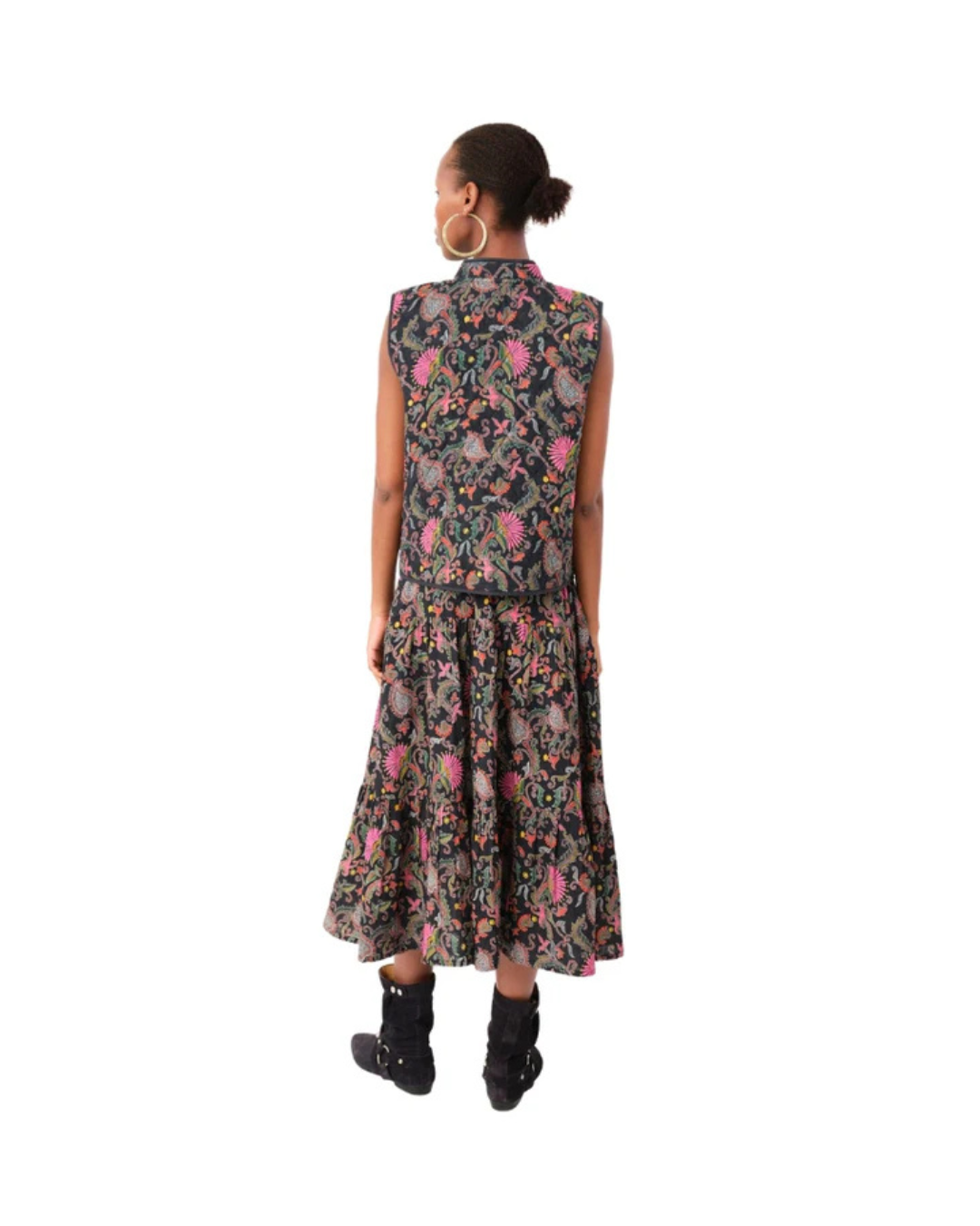 Morning Midi Skirt (Flower Print)