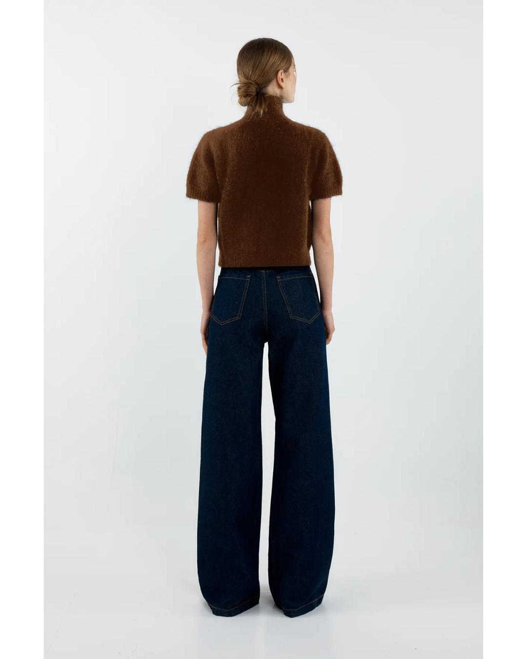 Giselle Short Sleeve knit - Chocolate
