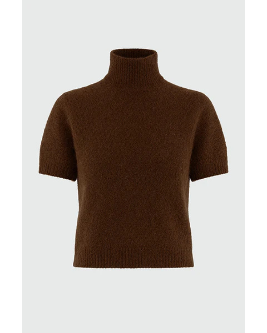 Giselle Short Sleeve knit - Chocolate