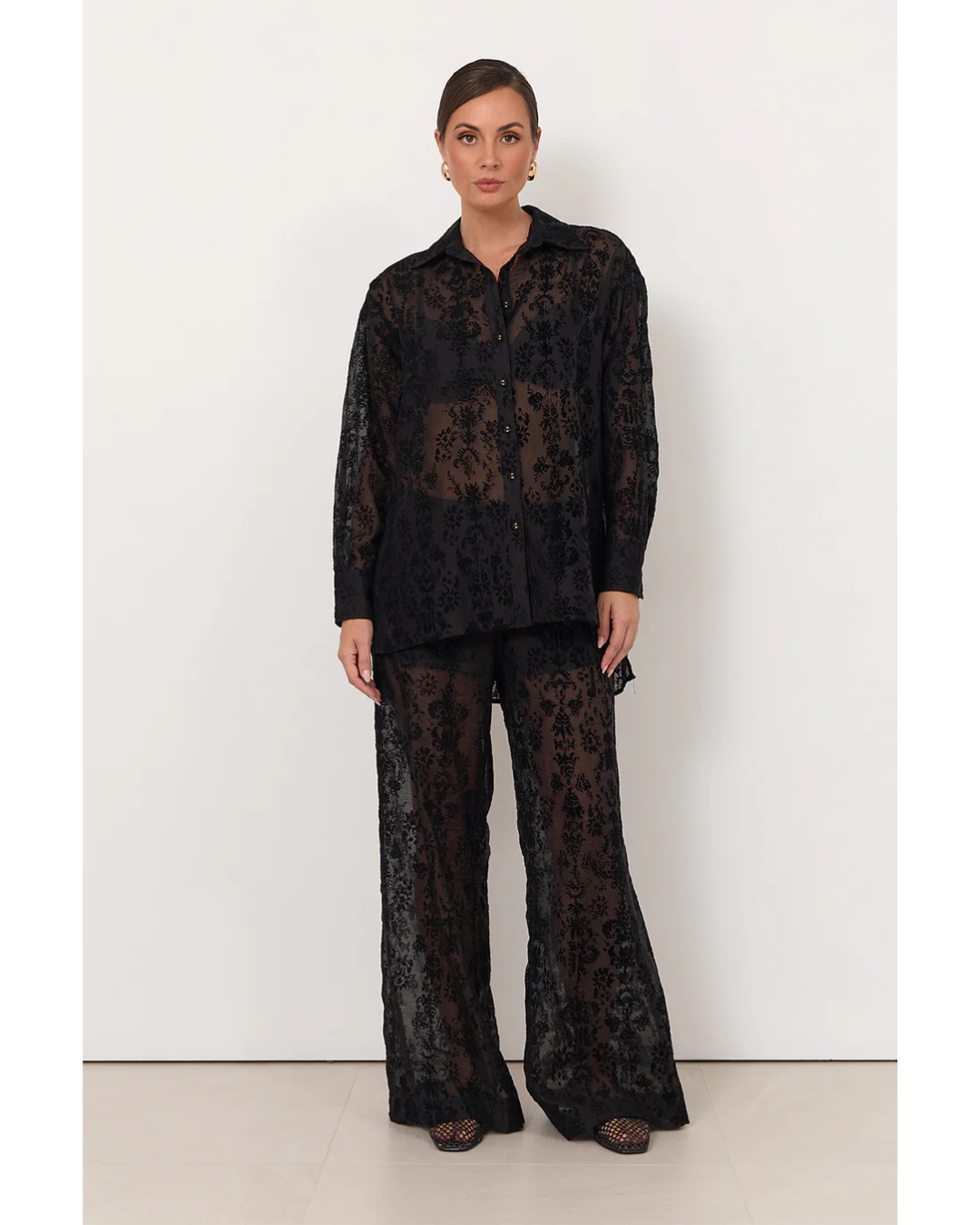 Estelle Burnout Shirt (Black)