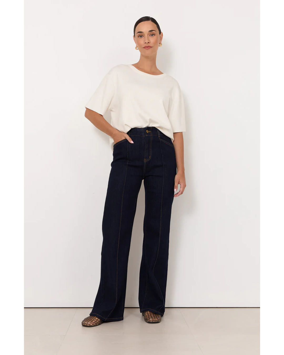 Athena Straight Leg Jean (Dark Denim)