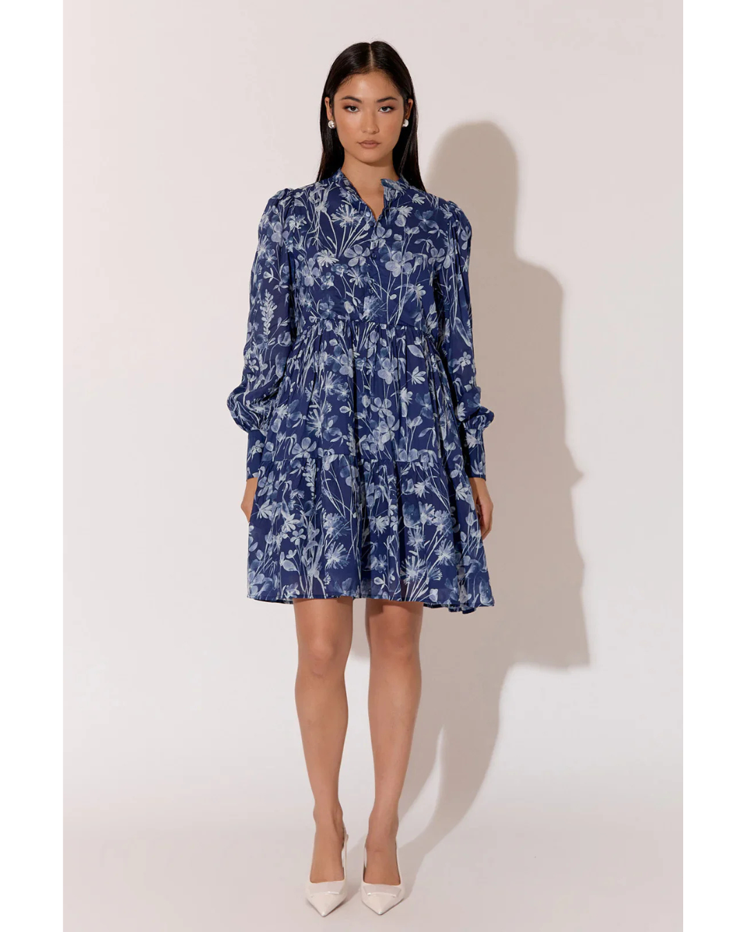 Celeste Long Sleeve Print Dress