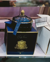 Cote Noire - Black Round Art Deco Candle (Navy)