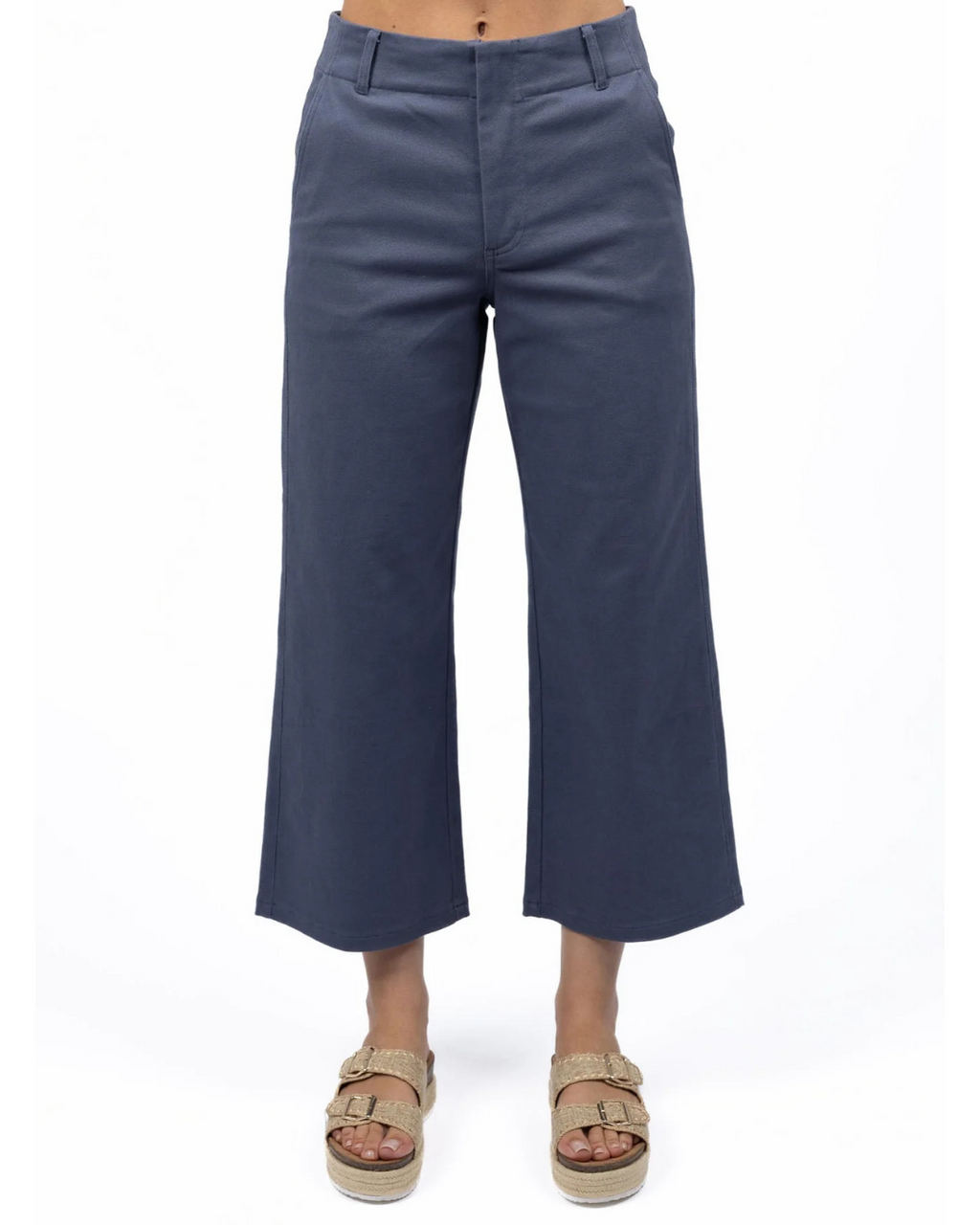 Margot Drill Pant (Steel Blue)
