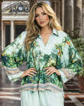 Italian  Silk Viscose Top (OS)