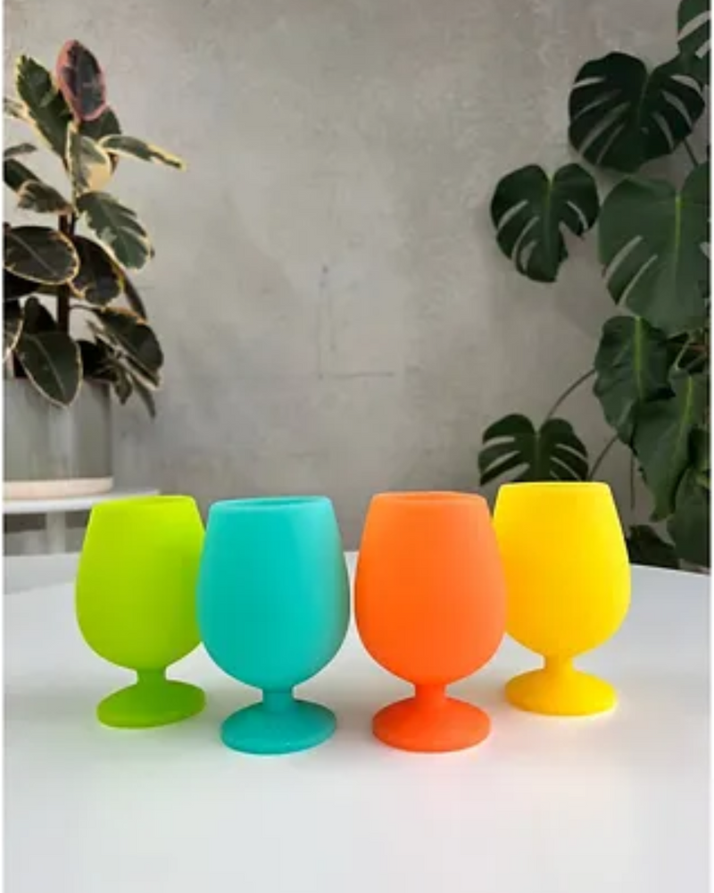 Hā Naturally - Campinas Stemm Silicone Unbreakable Wine Glasses (4 pack)