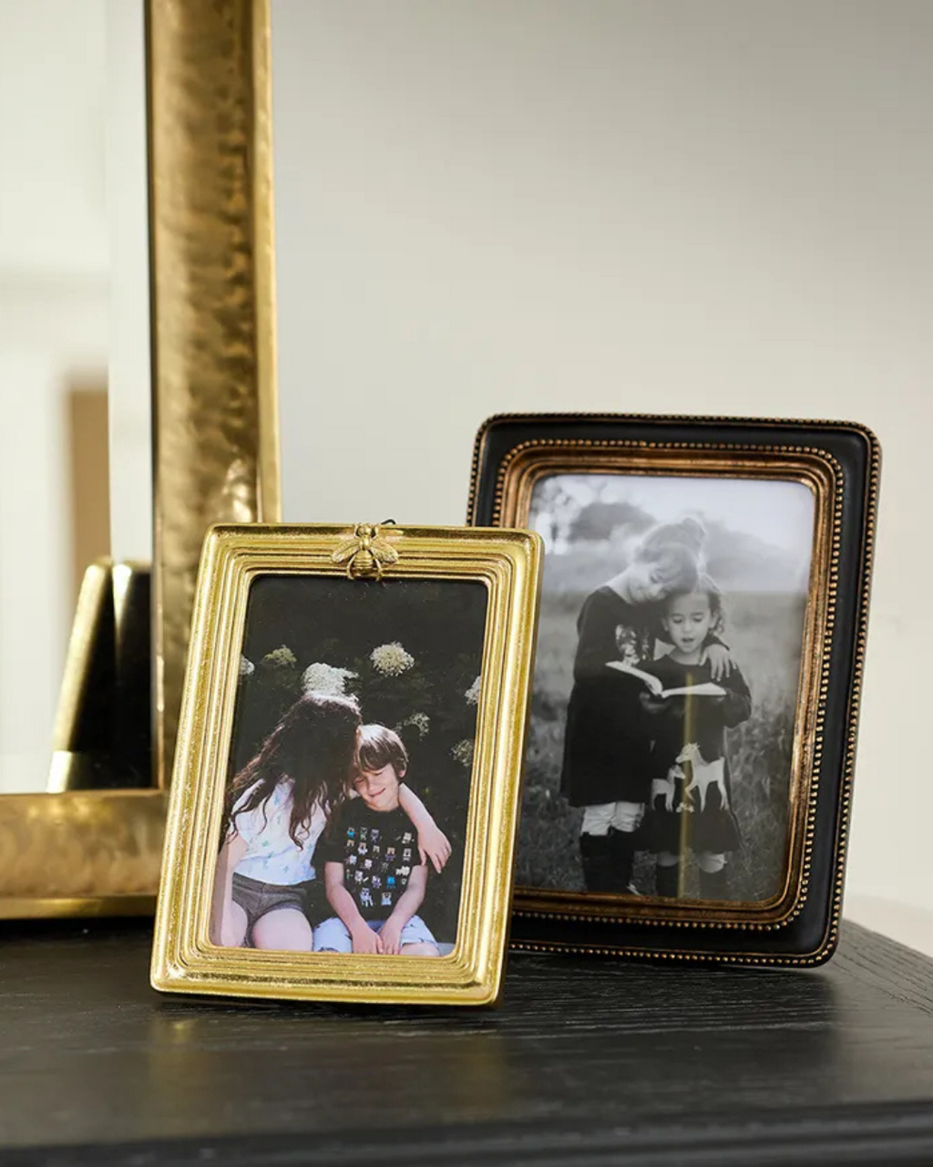 French Country - Ribbed Bee Frame Gold 4x6