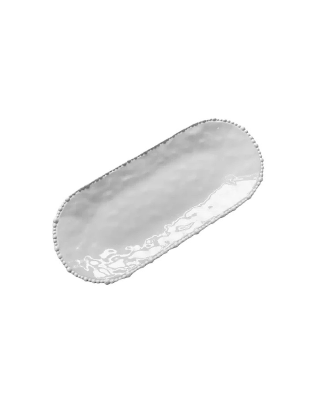 Melamine Pearl Platter 53cm (White)