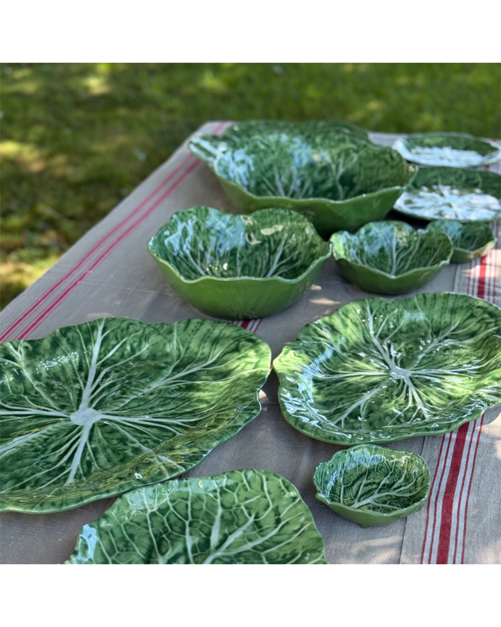 Melamine Cabbage Side Plate (Green)n