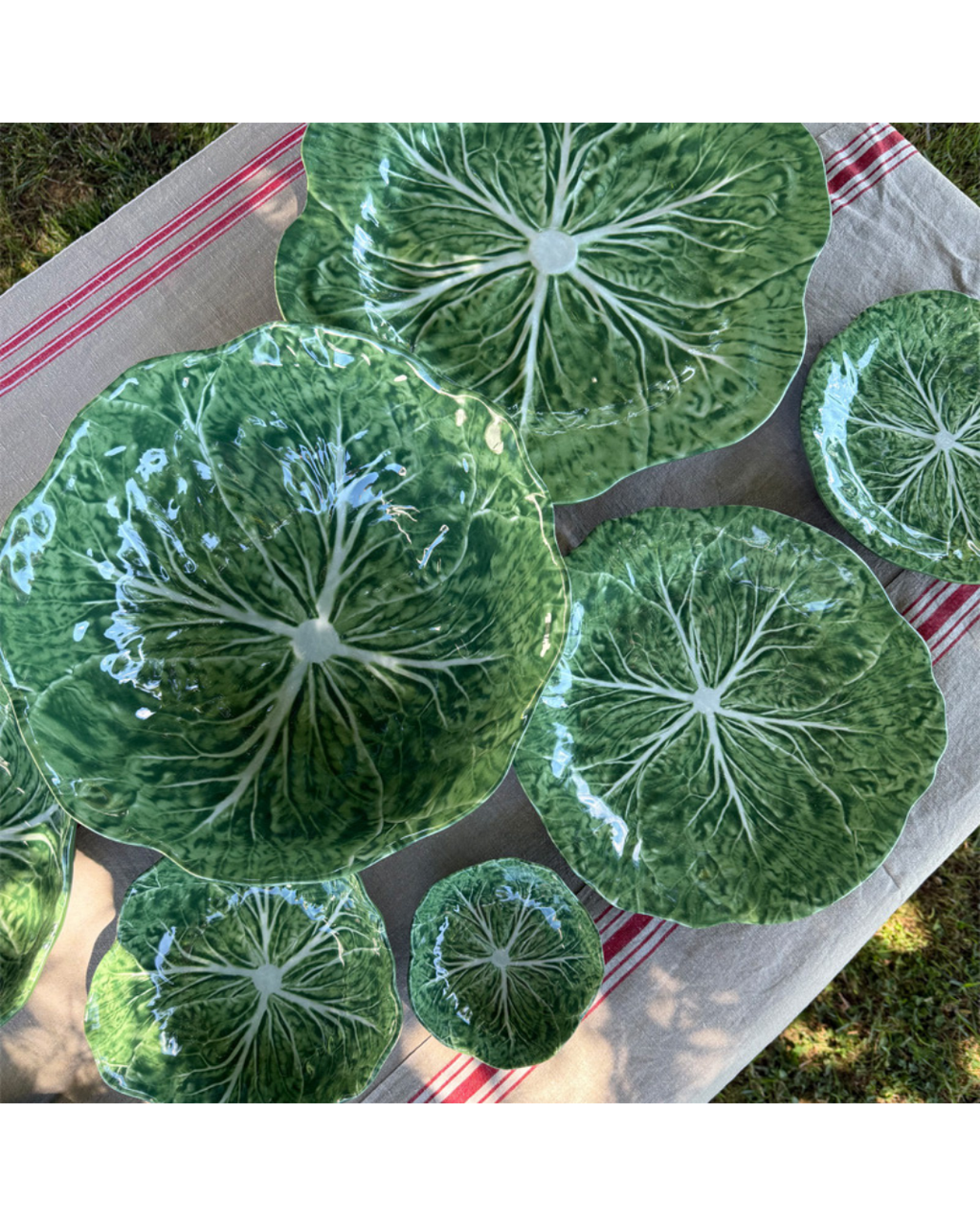Melamine Cabbage Side Plate (Green)n