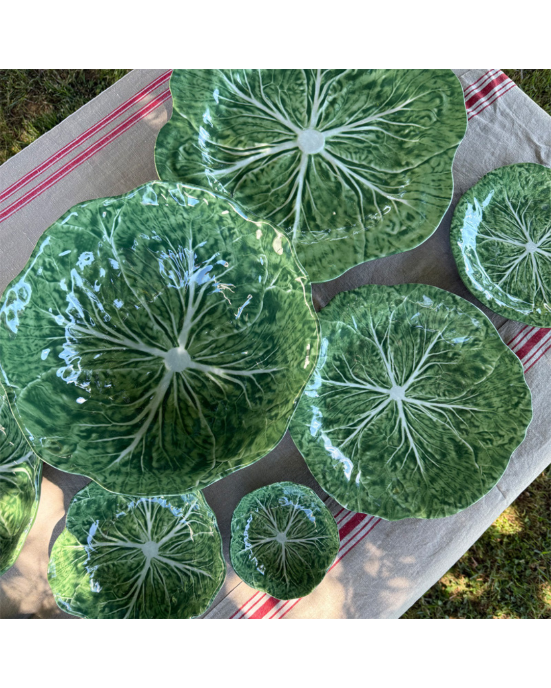 Melamine Cabbage Side Plate (Green)n