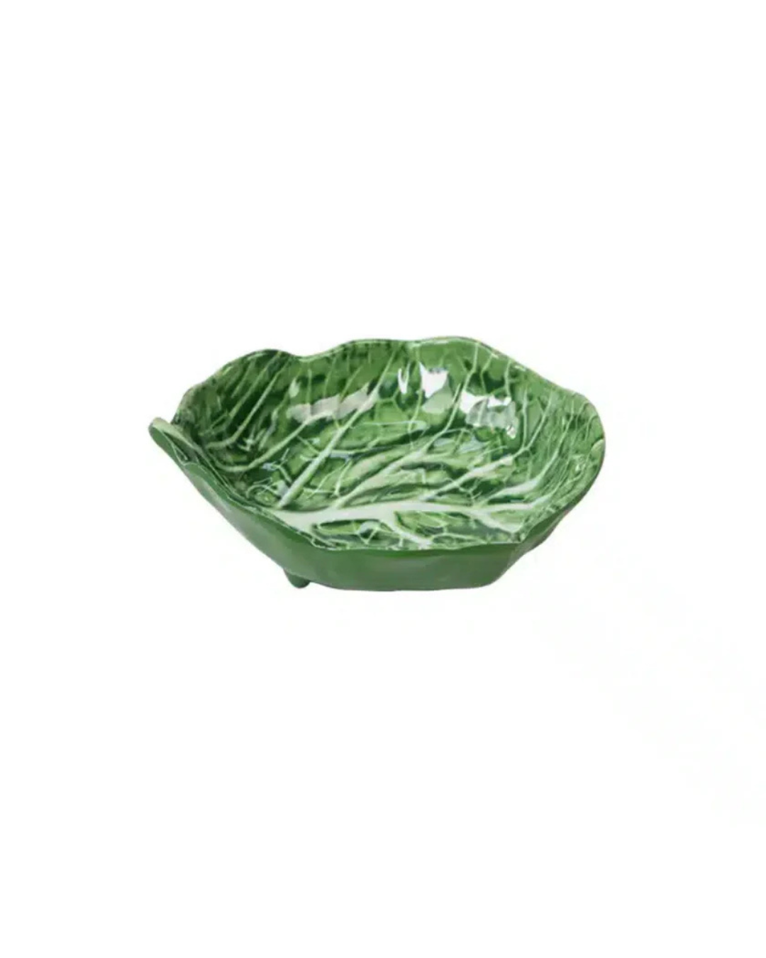 Melamine Cabbage Leaf Small Dish 13cm (Green)