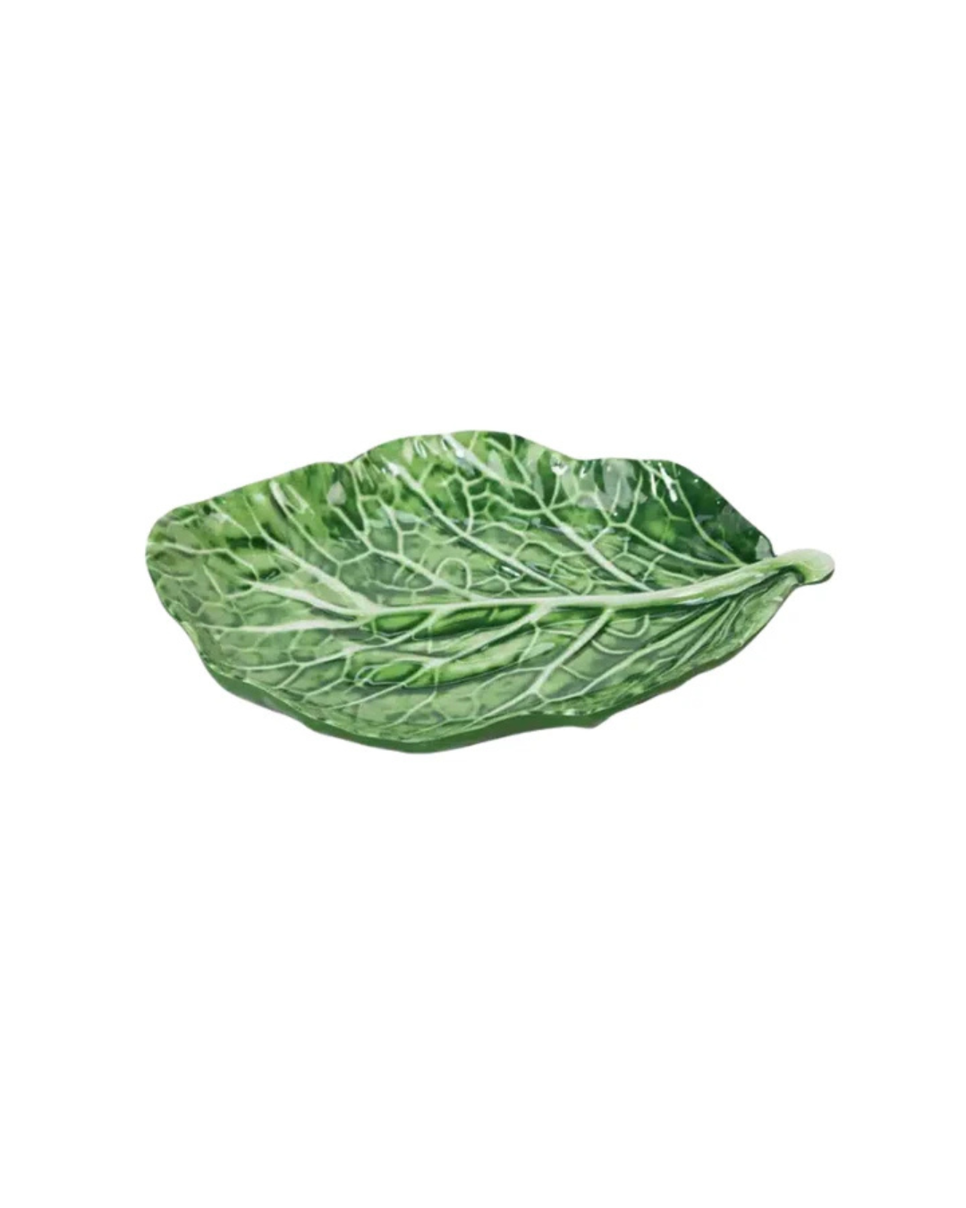 Melamine Cabbage Leaf Large Platter 30cm (Green)