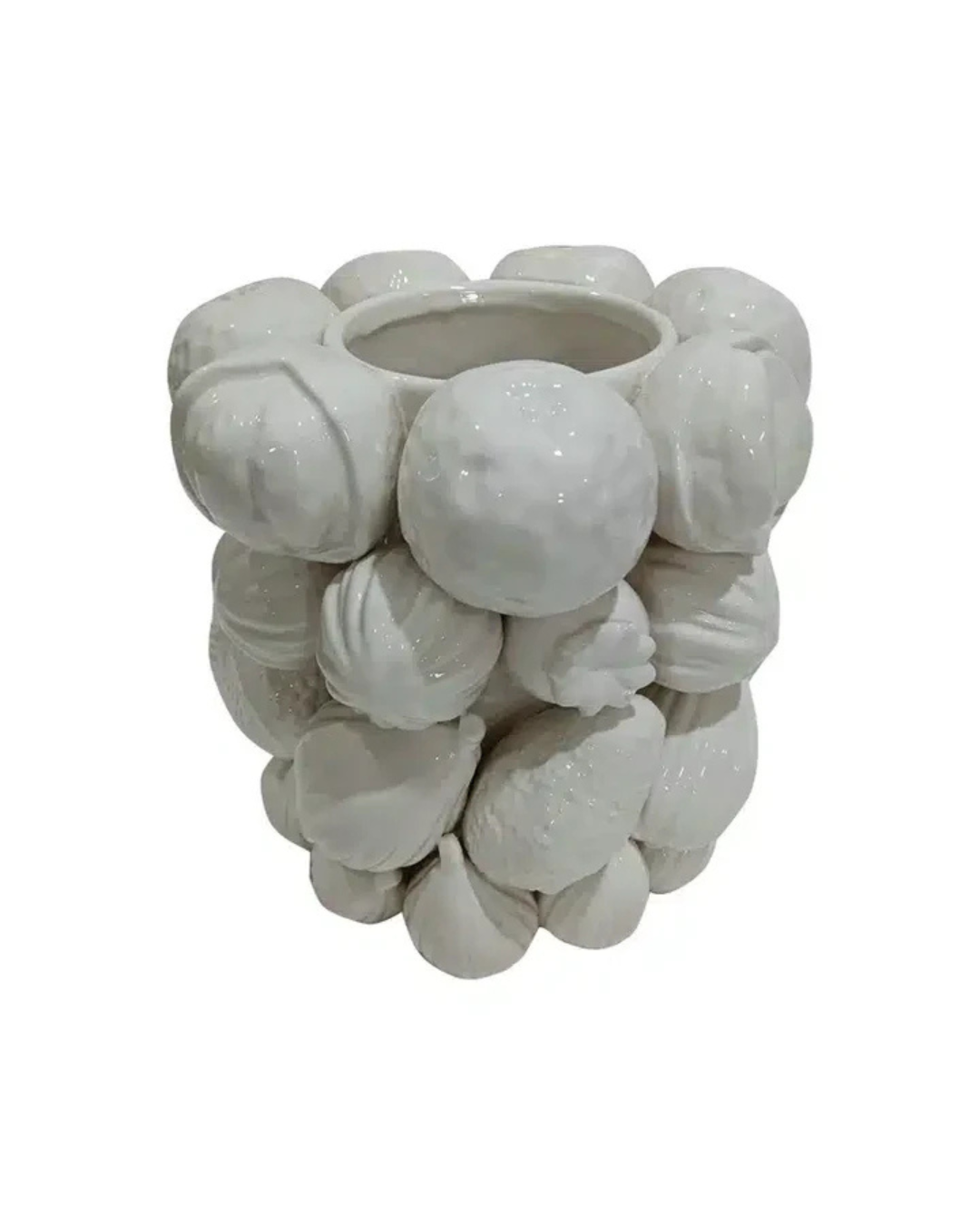 Ceramic Mixed Fruit Vessel (White)