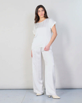 Italian Viscose Satin Top (Grey)