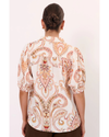 Adorne - Lilian Short Sleeve Linen Top (Print)