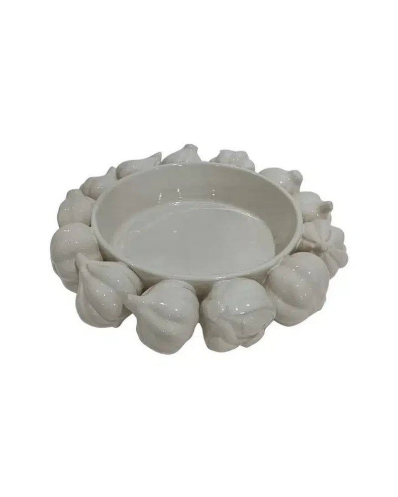 Le Forge - Ceramic Garlic Bowl (White)