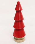 Vintage Wooden Enamel Tree 16cm (Red)