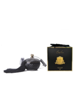 Black Round Art Deco Candle (Black)