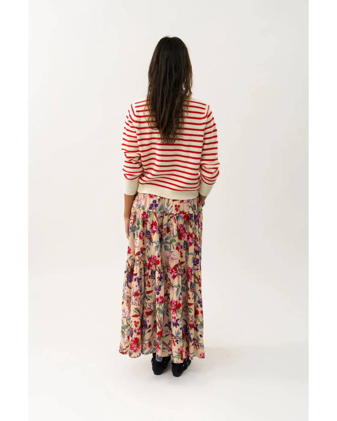 Sunset Maxi Skirt (Flower Print)
