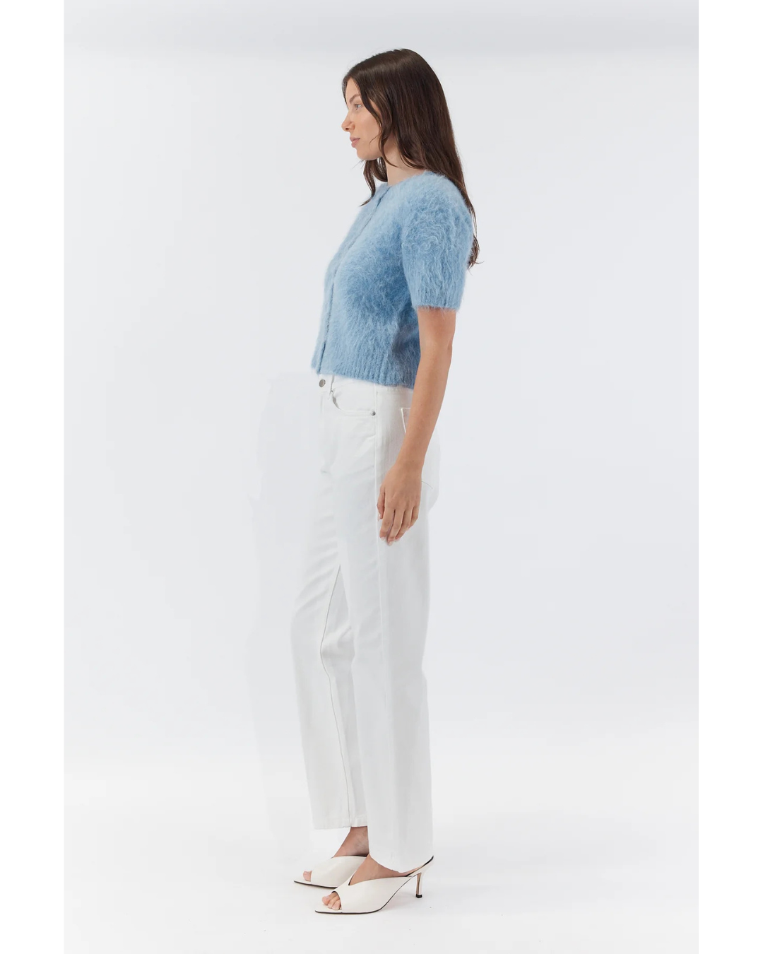 Elly Cropped Cardigan (Sky)
