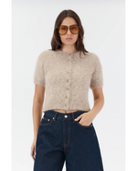 Sofia Irina - Elly Cropped Cardigan (Oat)