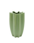 WAVES CERAMIC VASE 18X33CM (Green)