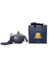 Cote Noire - Black Round Art Deco Candle (Navy)