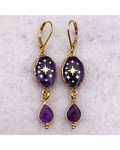 Amethyst Star Earrings