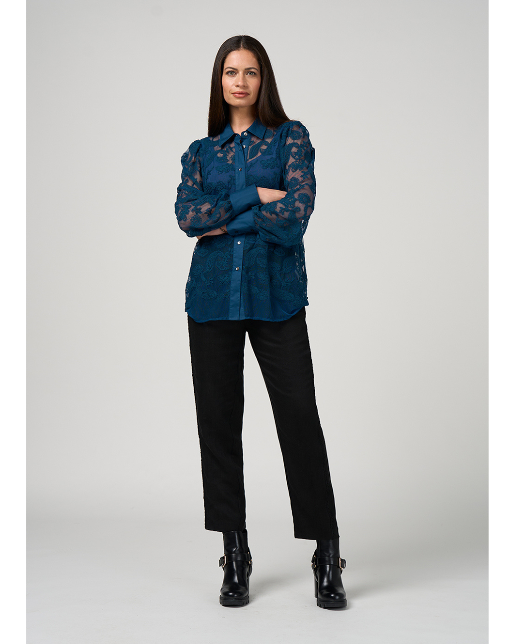 Filigree Shirt (Peacock)
