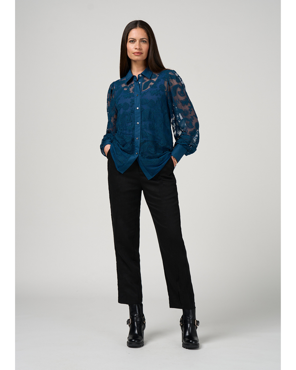 Filigree Shirt (Peacock)